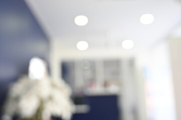blur luxury in home, defocused clinic interior abstract background