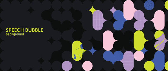 children teenager kids communication talking socialization social media networking community social gathering background, abstract speech bubble booklet brochure poster ad cover banner