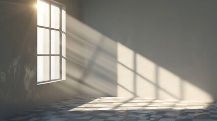 Obraz premium Transparent Shadow Overlay Effect with Natural Lighting Mockup