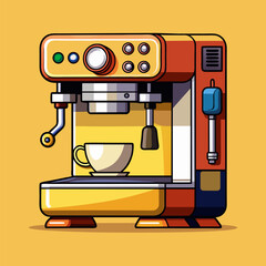 Epresso coffee machine for decoration