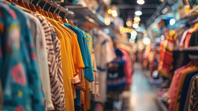 Shopping for discounted clothing in a store