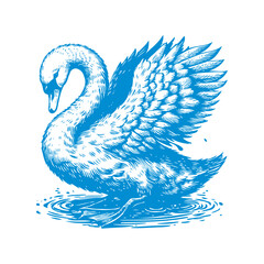 Obraz premium swan vector, swan crown vector, swan logo vector, swan illustration, swan logo, swan