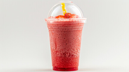 strawberry smoothie with strawberry