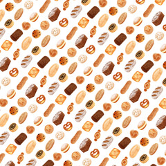 Obraz premium 正方形 ドイツのパンの背景素材