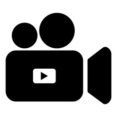camera icon. video camera symbol. movie sign vector illustration