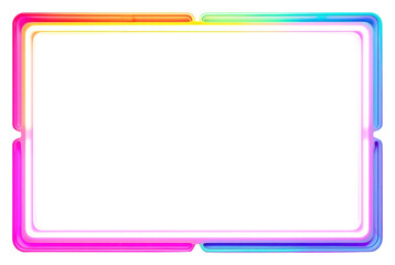 PNG Neon frame light illuminated technology.