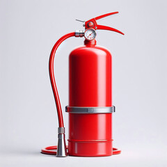 Fototapeta premium The Essential Fire Extinguisher, Isolated on White background