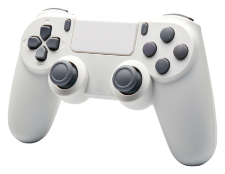 PNG Gamepad joystick white electronics.