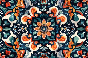 Intricate Floral Pattern with a 3D Effect