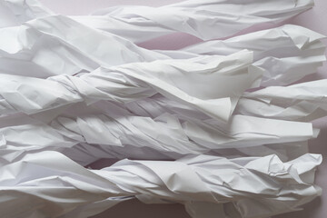 pile of twisted paper cords