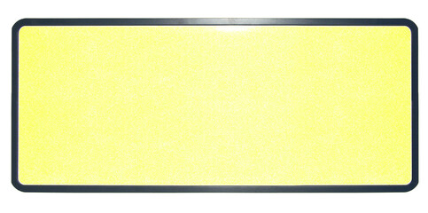 Plaque minéralogique jaune