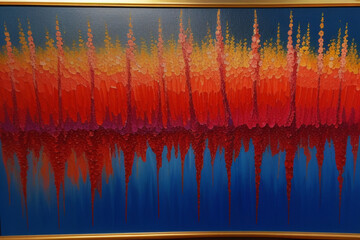 red and blue background