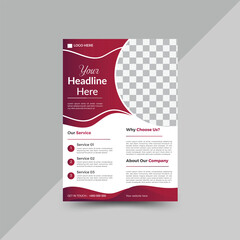 Corporate colorful modern perfect for creative professional  business flyer template design. vector illustration.