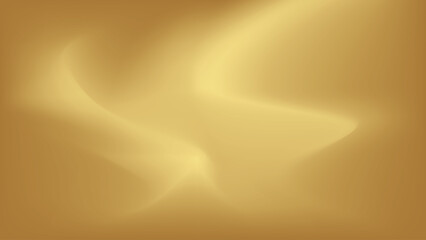 Gold abstract blurred gradient background. Vector illustration.