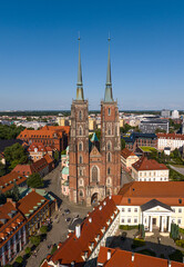 Obraz premium Ujęcia miasta z perspektywy drona