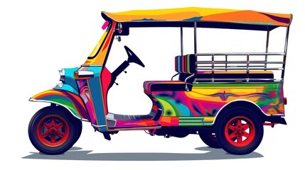 Thai tricycle taxi, tuk tuk