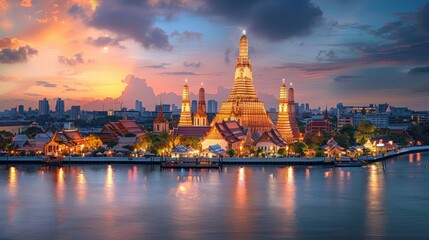 Fototapeta premium Wat Arun temple in Bangkok, Thailand