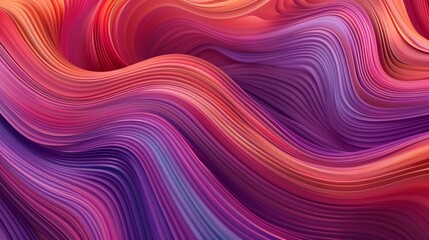 Obraz premium Vivid abstract wavy background in vibrant pink and purple hues