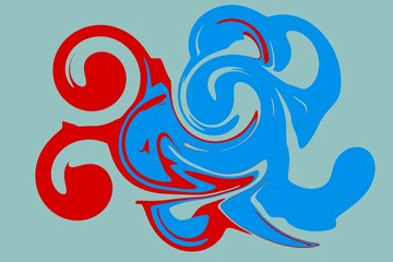 Colorful waves abstract background