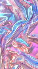 Fototapeta premium Mesmerizing Holographic Reflective Graphic Background for Modern Digital Designs
