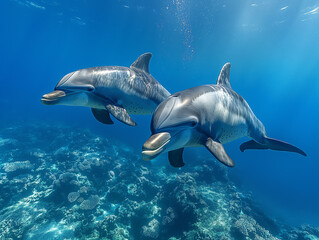 Fototapeta premium Delfine