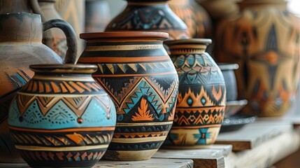 Native American pottery, Santa Fe, New Mexico