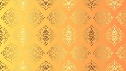 Glittering gold Thai pattern background