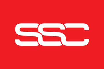 SSC letter logo design, modern logo and monogram, vector