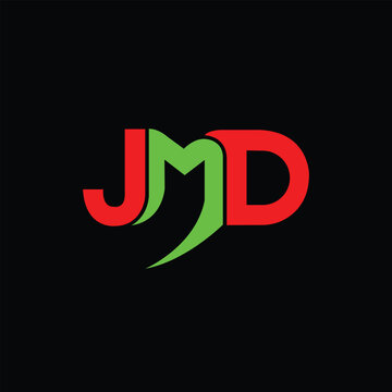 JMD Letter Initial Logo Design Template Vector Illustration