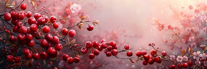 Cherry blossom tree in summer.