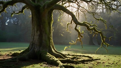Resilience in Solitude: Capturing the Majestic Presence of a Weathered Dead Tree Amidst Nature's Serenity