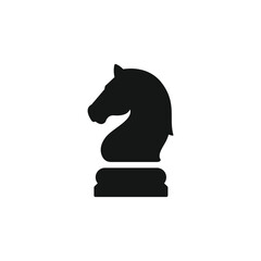 Knight chess icon vector. EPS 10 editable vector