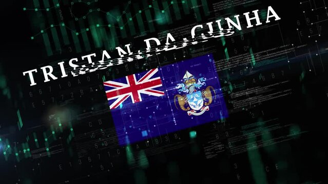 Tristan da Cunha with Digital flag Intro