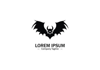 bat vector icon logo Halloween character ghost illustration cartoon symbol graphic