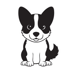 Adorable Shallotte the Dog: Unique Vector Illustration