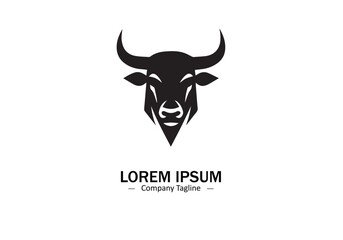 Vector Strong bull logo icon