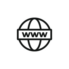 Go to web icon vector. EPS 10 editable vector