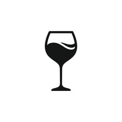 Wine glass icon vector. EPS 10 editable vector