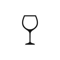 Wine glass icon vector. EPS 10 editable vector