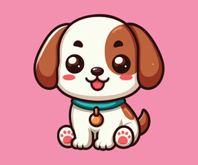 cute dog vector illustration