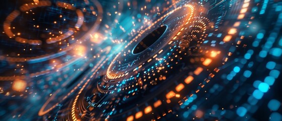 Obraz premium Evolving Media Landscape Film Reel to Digital Frames with Liquid 3D Effects