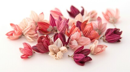 Small Fabric Artificial Flower Buds for Crafting and Wreath Making