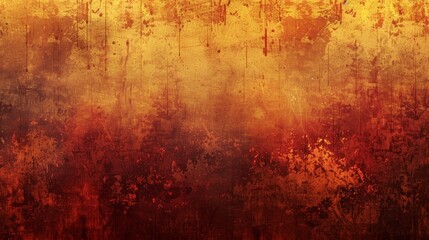 Textured fall-inspired grunge background with rich autumnal hues