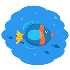 Fototapeta premium Blue fish