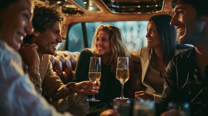 Indoor Gathering: Depict an indoor setting with friends enjoying Die Limo, with a focus on the product.