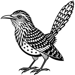 solid-silhouette-cactus-wren-animal-vector