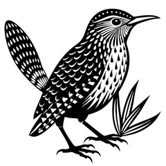 solid-silhouette-cactus-wren-animal-vector