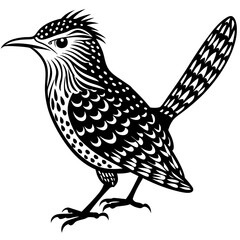 solid-silhouette-cactus-wren-animal-vector