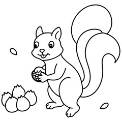 sweet-squirrel-gathering-acorns-in-a-forest-settin