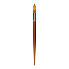 Vector illustration of a paint brush isolated on white background